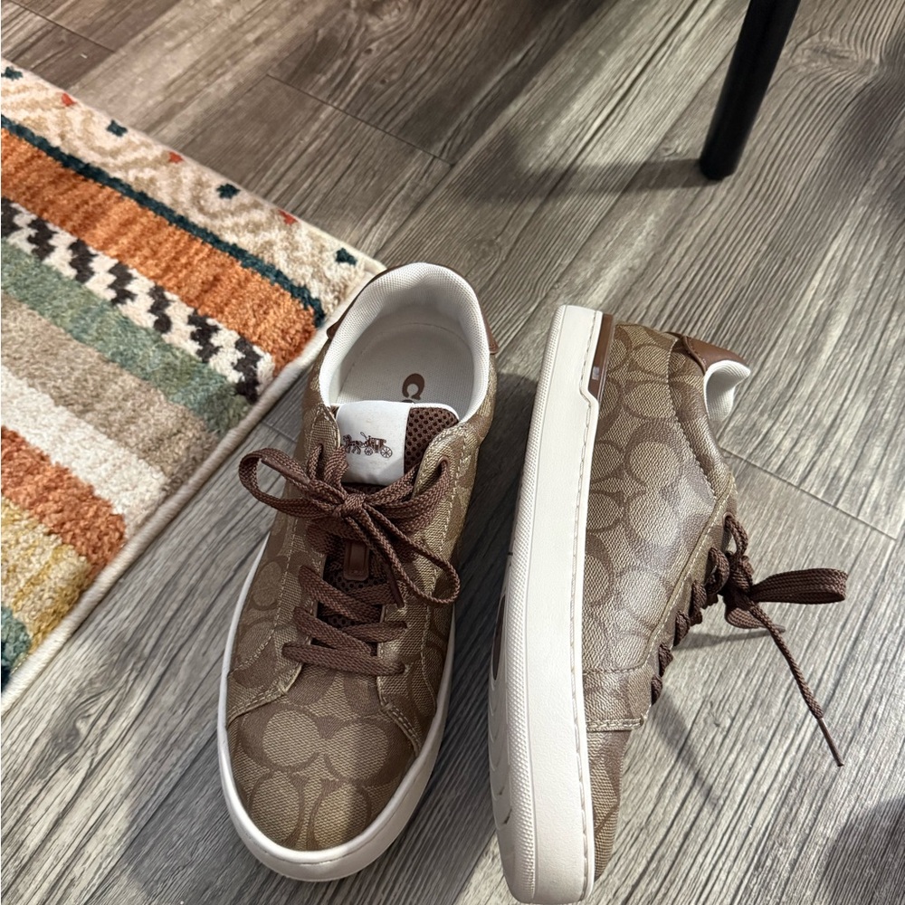 Coach Brown Monogram Sneakers
